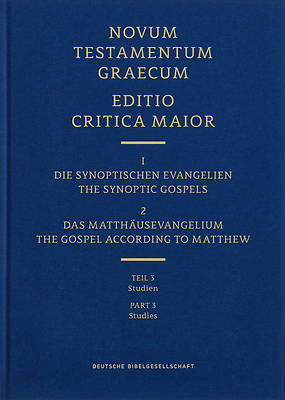 Novum Testamentum Graecum Editio Critica Maior, Vol. 1.1/3