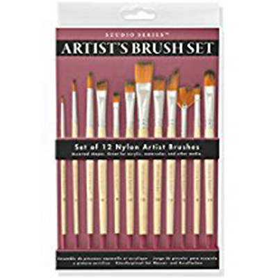 Studio Series Artist's Paintbrush Set (12 Professional-Quality Brushes)