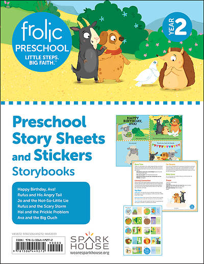 Frolic Preschool  Storybooks  Year 2  Ages 3-5  Story Sheets and Stickers