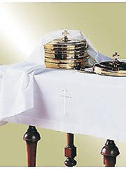 Picture of Embroidered Latin Cross Polyester Communion Table Cover  50"x80"
