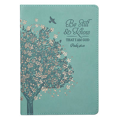 Journal Be Still & Know Floral Tree Psalm 46