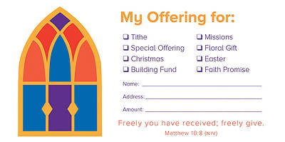 My Offering For Value Off Envelope