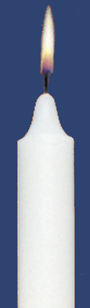 Stearic Altar Candles Emkay 17 x 1 1/2 Pack of 4 Plain End