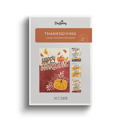 Thanksgiving Blessings Boxed Cards - Box of 12