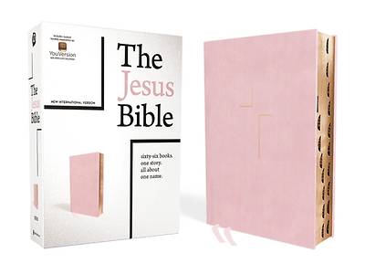 The Jesus Bible, NIV Edition, Leathersoft Over Board, Pink, Indexed, Comfort Print
