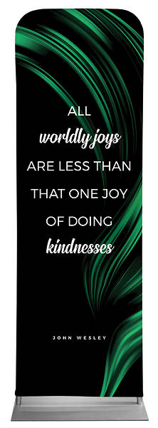All Worldly Joys Color Swirl Words of Wesley Sleeve Banner