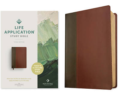 Picture of NLT Life Application Study Bible, Third Edition (Red Letter, Leatherlike, Brown/Tan)