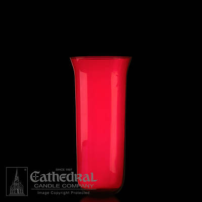 Cathedral 8-Day Sanctuary Light Globe - Ruby