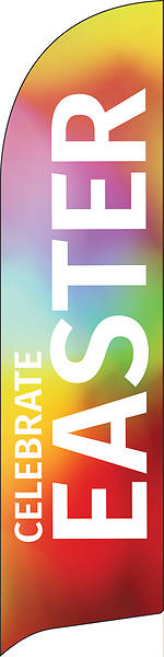 Picture of Celebrate Easter Multicolor Flag Banner