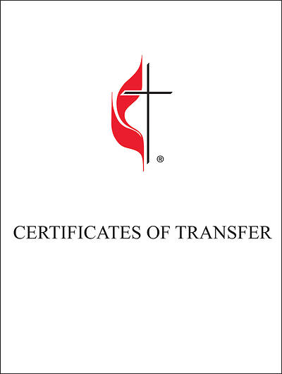 Picture of United Methodist Transfer Flat Certificate (Pkg of 32)