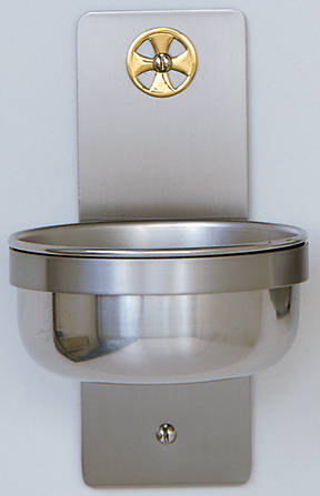 Koleys K349B Holy Water Font Stainless Steel