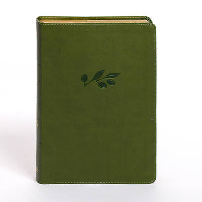 KJV Personal Size Giant Print Bible, Olive Leathertouch