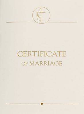 United Methodist Certificates of Marriage with 1984 Service (Pkg of 3)