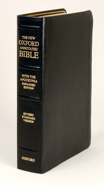 The New Oxford Annotated Bible with the Apocrypha Expanded Edition Revised Standard Version Black Leather