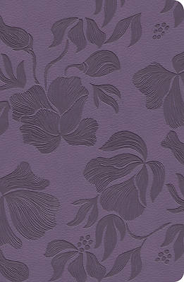 CSB Large Print Personal Size Reference Bible, Optimal Type, Digital Study Edition, Purple Leathertouch