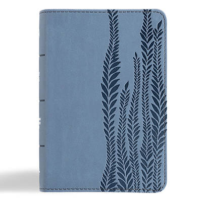 CSB Large Print Compact Reference Bible, Digital Study Edition, Slate Leathertouch