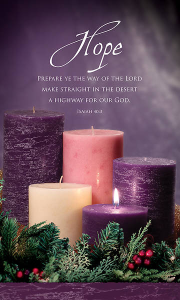 Advent Week 1 3' x 5' Fabric Banner Isaiah 40:3