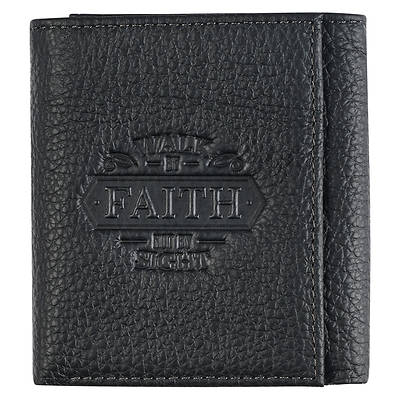 Genuine Full Grain Leather Rfid Blocking Scripture Wallet for Men