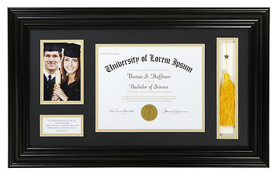 Graduation Photo Frame - Black