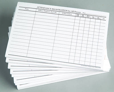 Attendance Registration Pad (Pkg of 12)