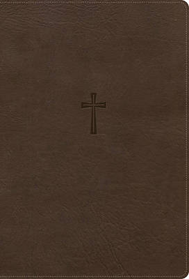 CSB Super Giant Print Reference Bible, Optimal Type, Digital Study Edition, Brown Leathertouch, Indexed