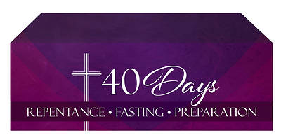 40 Days Lent Altar Frontal