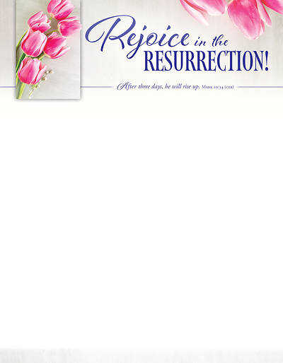 Easter Rejoice in the Resurrection! Letterhead