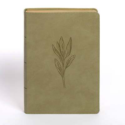 Picture of NASB Super Giant Print Reference Bible, Sage Suedesoft Leathertouch, Indexed