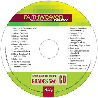 FaithWeaver NOW Grade 5-6 CD Spring 2026