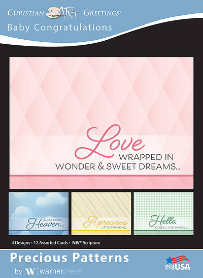 Precious Patterns Baby Congratulations Boxed Cards (Box of 12)