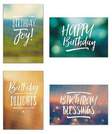 Birthday Simply Stated Boxed Cards - Box of 12