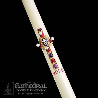 Picture of Cathedral Christ Victorious Paschal Candle 3-1/2" x 60"