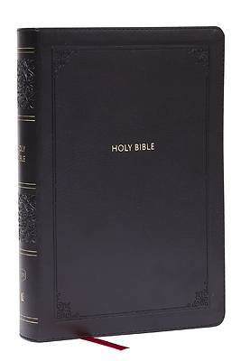 KJV Giant Print End-Of-Verse Reference Bible, Black Leathersoft, Red Letter, Comfort Print (Thumb Indexed)