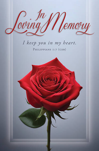 In Loving Memory Funeral Bulletin
