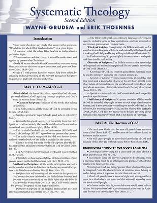 Picture of Systematic Theology Laminated Sheet
