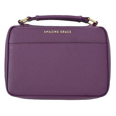 Picture of Bible Cover Medium Luxleather Amazing Grace Burgundy