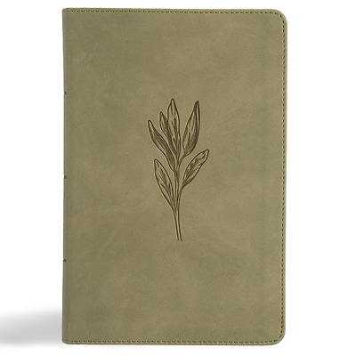 Picture of NASB Large Print Personal Size Reference Bible, Sage Suedesoft Leathertouch