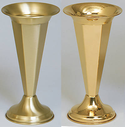 Koleys K120 Polished Brass 12" Inch Vase
