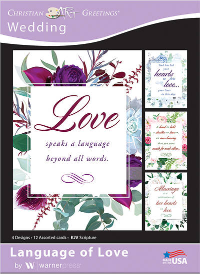 Language of Love Wedding Boxed Cards