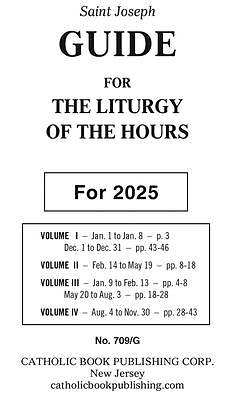 Liturgy of the Hours Guide for 2025 (Large Type)