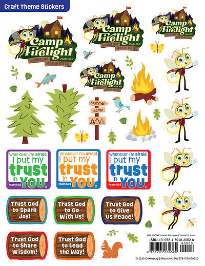 Picture of VBS 2024 Camp Firelight Craft Theme Stickers  (Pkg of 12)