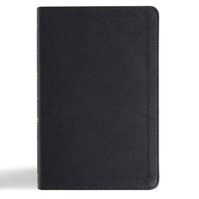 CSB Thinline Bible, Anglicised Edition, Black Leathertouch