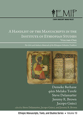 Picture of A Handlist of the Manuscripts in the Institute of Ethiopian Studies, Volume One