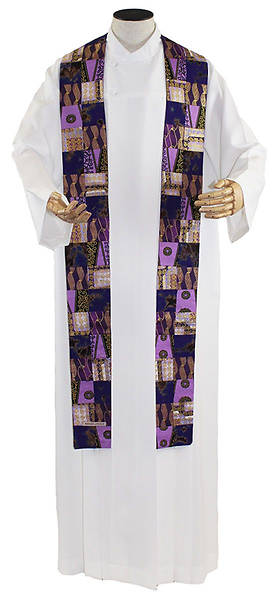 Amani Litenge Patch Overlay Stole