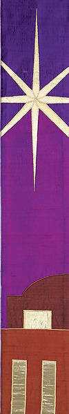 Picture of Bethlehem Magenta Dupioni Lectern Scarves (Pair)