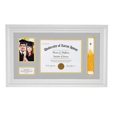 Graduation Photo Frame- White