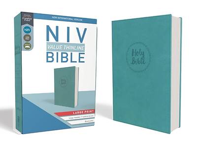 Picture of NIV, Value Thinline Bible, Large Print, Imitation Leather, Blue