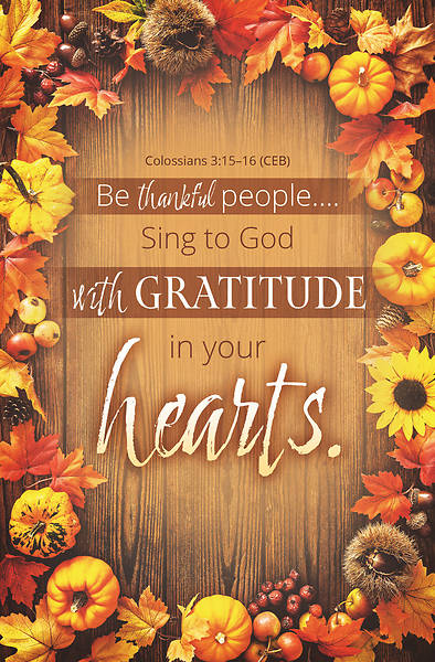 Picture of Gratitude in Your Heart Thanksgiving Bulletin