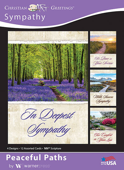 Peaceful Paths Sympathy Boxed Cards (Box of 12)