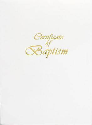 Contemporary Steel-Engraved Adult/Youth Baptism Certificate (Pkg of 3)